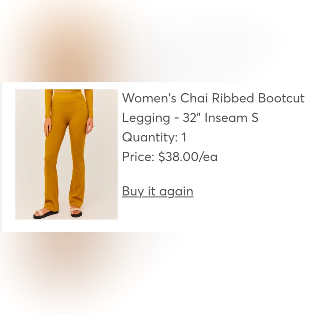 PACT Women’s Chai Bootcut Leggings